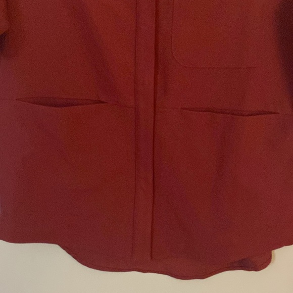 RARE Limited release Figs SMALL Masaya Burgundy Scrub Top Worn Once - Picture 3 of 5